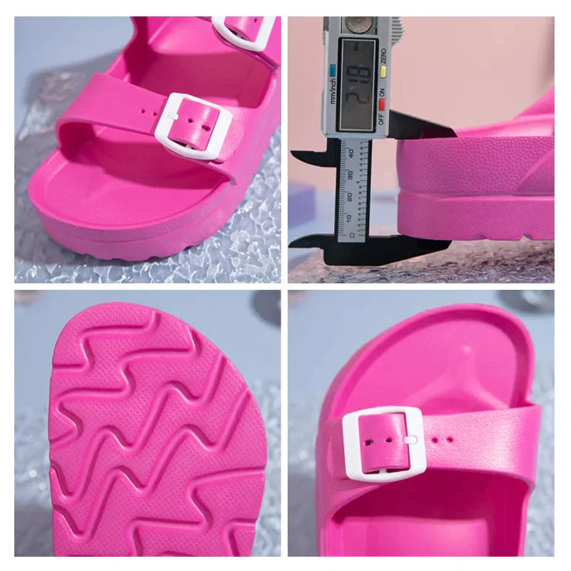 Summer White Platform Sandals