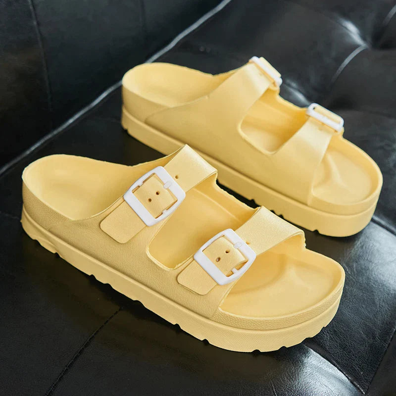 Summer White Platform Sandals