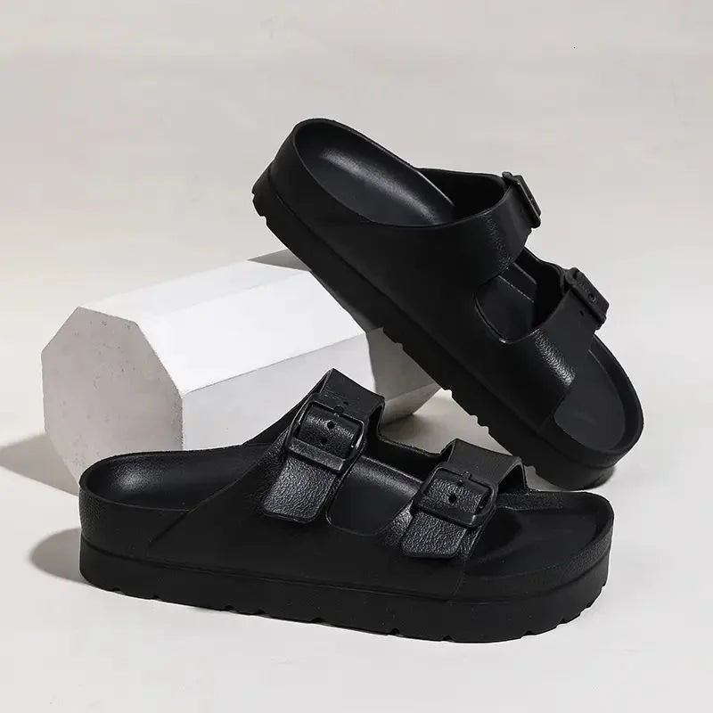 Summer White Platform Sandals