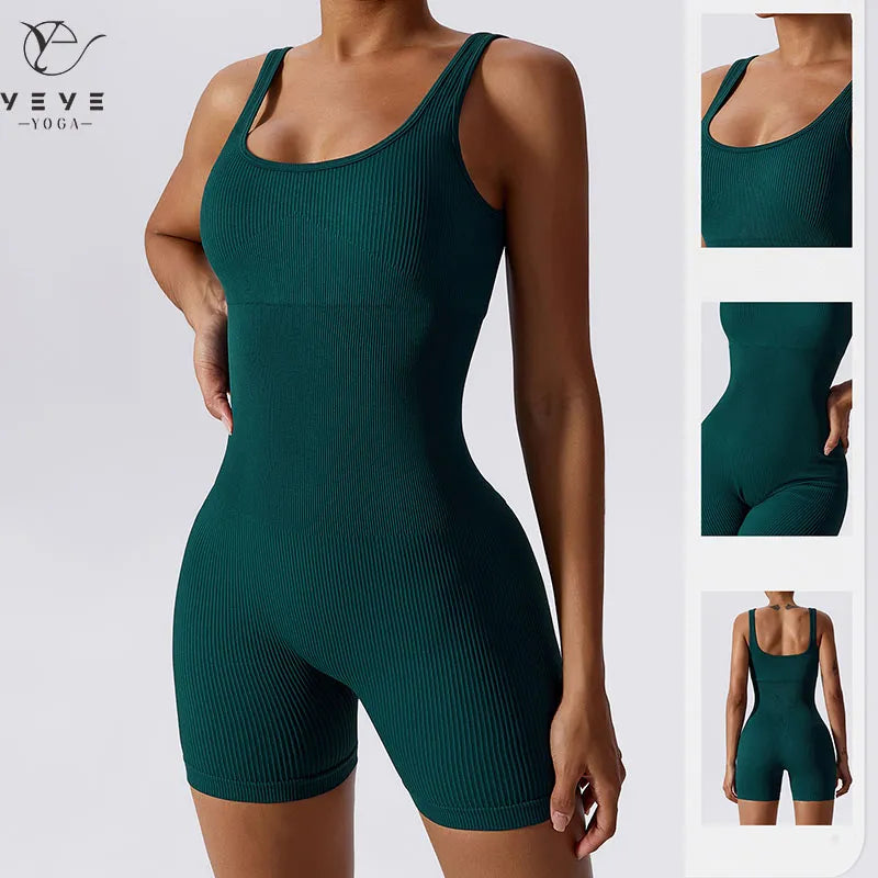 Ribbed Yoga Jumpsuit for Women