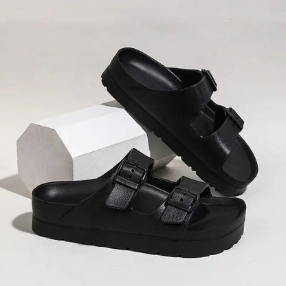 Summer White Platform Sandals